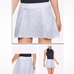 Under armor skort -so cute - nwt- white and silver -XL